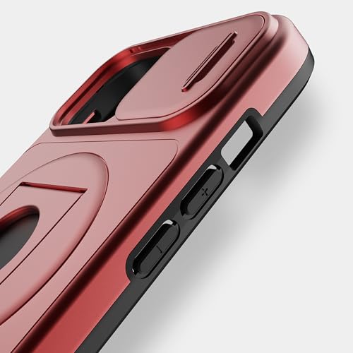 Coque iPhone 15 anti chute AT&T Essentials rouge protège caméra arrière - 5
