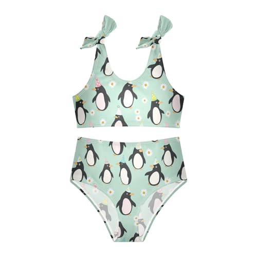 Wusikd Penguins Girls Swimsuits Two Piece Daisy Swimwear Bikini Set for for Girls Size 3T3
