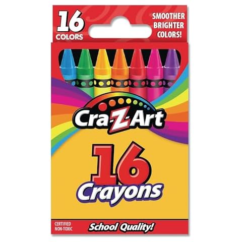 Cra-Z-Art Crayons, 16 Assorted Colors, 16/Set (10200WM40) Cover