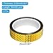 PATIKIL Prism Tape 1 Inch x 55 Yards, 2 Pack Holographic Metalized Reflective Self Adhesive for DIY Art Craft Wrapping Wall Decoration, Gold