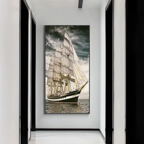 Grand voilier impressions toile HD tableau marin geant - 4