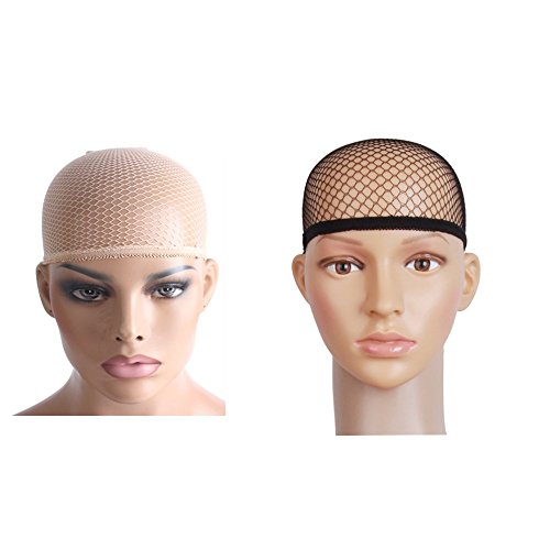 Dada tappi parrucca, protezione dei capelli per le donne e gli uomini Beige/nero