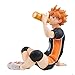 Puruuige Shoyo Hinata Figure 3.9'' Sitting Pose Drink Water Pose Anime Character Model Collectibles Ornaments