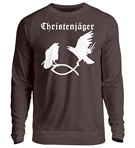 Pull marron unisexe Christenjäger grand confort taille L avec maille respirante
