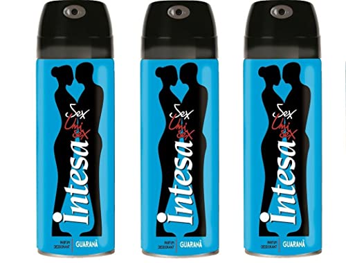 Image of 3x Intesa Unisex Guarana Body Spray Perfume Deodorant Deo Spray 125ml
