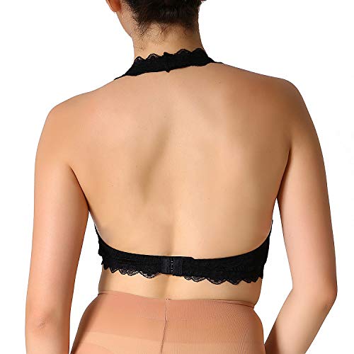 Sutiã frente única de renda floral bralette top gancho e fecho de olho atrás sutiã de renda sem aro,