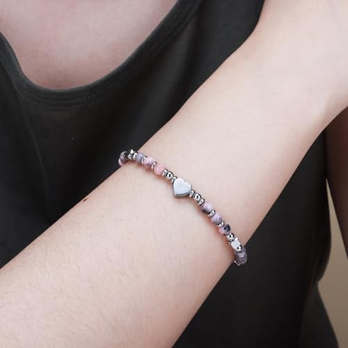Image of Tiny Bead Bracelets for Women, Unique Birthday Gifts for Women Teens | Inspirational Heart Beaded Bracelet for Daughter, Friends, Bestie, Granddaughter Jewelry Trendy Stuff
