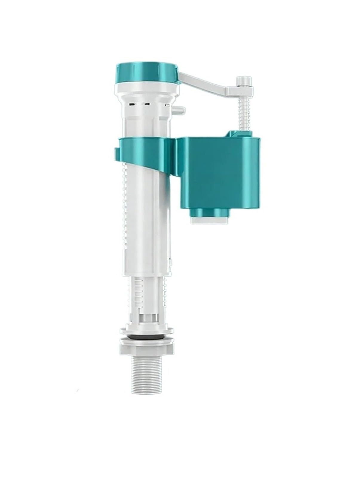 Adjustable Toilet Cistern Fill Valve Silent Dual Flush Toilet Float Valve Bottom Siphon Replacement Entry Inlet Flush Valve