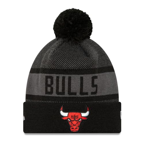 Bonnet d'hiver Chicago Bulls maille New Era charcoal taille unique homme femme