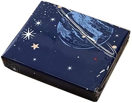 Miniatura 4 de MAG Juego de ropa de cama de 4 piezas, sábanas espaciales, planetas, estrellas, cohetes, juego de sábanas matrimonial para niños, adolescentes y