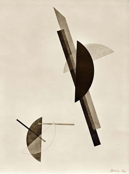 Cuadro sobre lienzo de Laszlo Moholy-Nagy para decoración elegante de salones modernos (60x90cm)