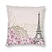 Romantica Torre di Parigi copricuscino decorativo, 45,5 x 45,7 cm, decorazione per auto, divano e casa