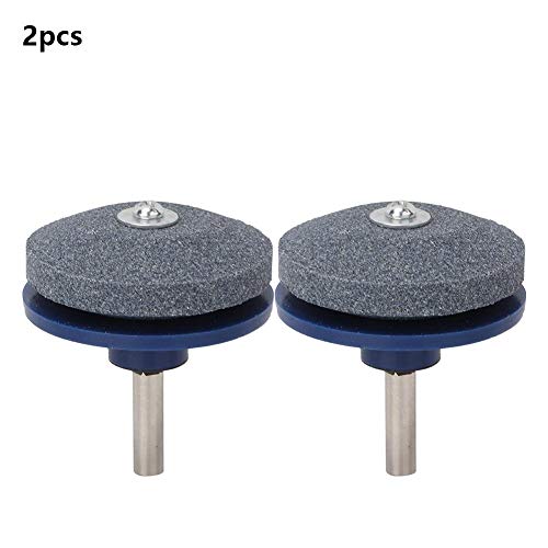 Jacksking Blade Sharpener, Universal Mower Lawnmower Blade Sharpener Grinding Power Drill Hand Drill Blade Sharpener Garden Tools