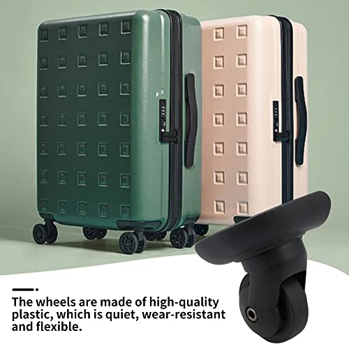 2 Pairs of Multi-function Luggage Universal Wheel 115W Series Replacement for W293 Black for Casters (2)2