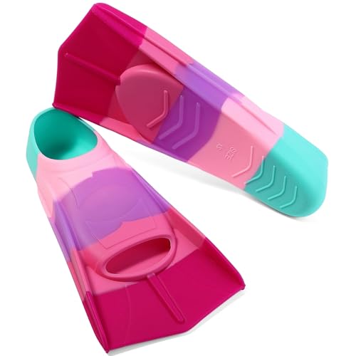 image for Foyinbet Kids Swim Fins,Kids Flippers Short Youth Fins Swimming Fins f