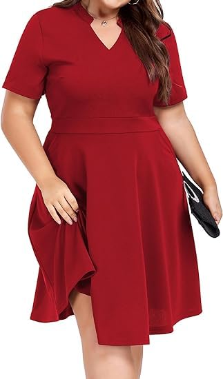 Buy Blinkee Women's Plus Size Summer Wear Cocktail Skater Dress (Pls002_Black_Xl, Knee Length) at Amazon.in Buy Blinkee Women's Plus Size Summer Wear Cocktail Skater Dress (Pls002_Black_Xl, Knee Length) at Amazon.in