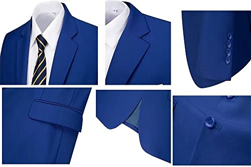 Men's Suit Casual Jacket Sport Coat 2 Buttons Royal Blue Suit Blazer For Men Slim Fit Lightweight Bussiness Suit Jacket Xs #TOP6