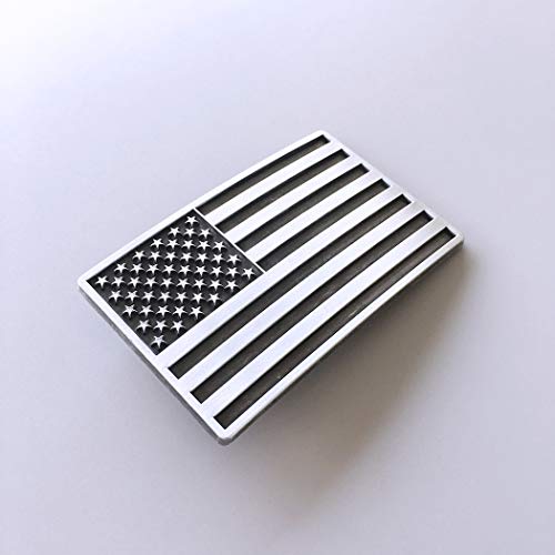 Hebilla del cinturón JEANSFRIEND con bandera de USA rectangular de estilo vintage americano 2