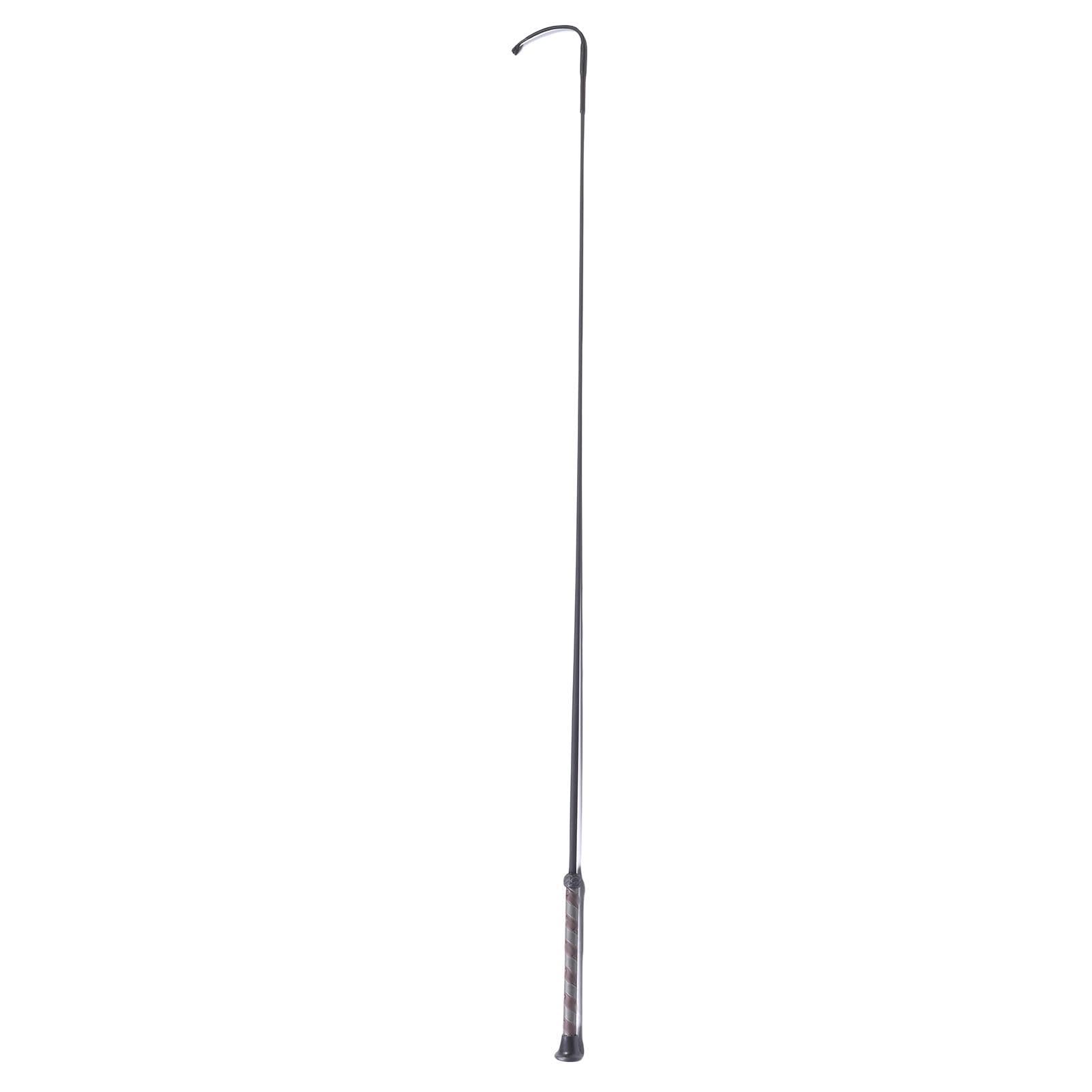 RiToEasysports Fusta de Caballo de Fibra de Carbono, Látigo de Montar de 110cm con Cabeza Tejida de Nylon para Entrenamiento Ecuestre