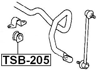 Miniatura 2 de 4881542050 - Buje estabilizadorbarra estabilizadora (FRONT) D22 para Toyota - Febest