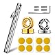 MAGICYOYO JoJo Kugellager-Set – 2 goldene 10 Kugellager + 2 Responsive Kugellager + 2 Kurze Achsen + 2 Lange Achsen + Jo jo Lagerentferner + Yoyo Achse Werkzeug + 8 Responsive Silikonpads