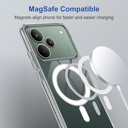 Image of Zapcase Back Case Cover for Realme P4 5G | Compatible for Realme P4 5G Back Cover | Compatible with Mag-Safe | Scratch-Resistant Back Cover | Clear