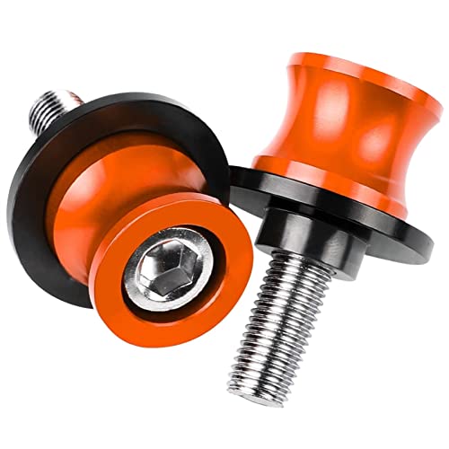 Bobines de bras oscillant 10mm orange avec logo pour moto Kawasaki Vulcan S 650