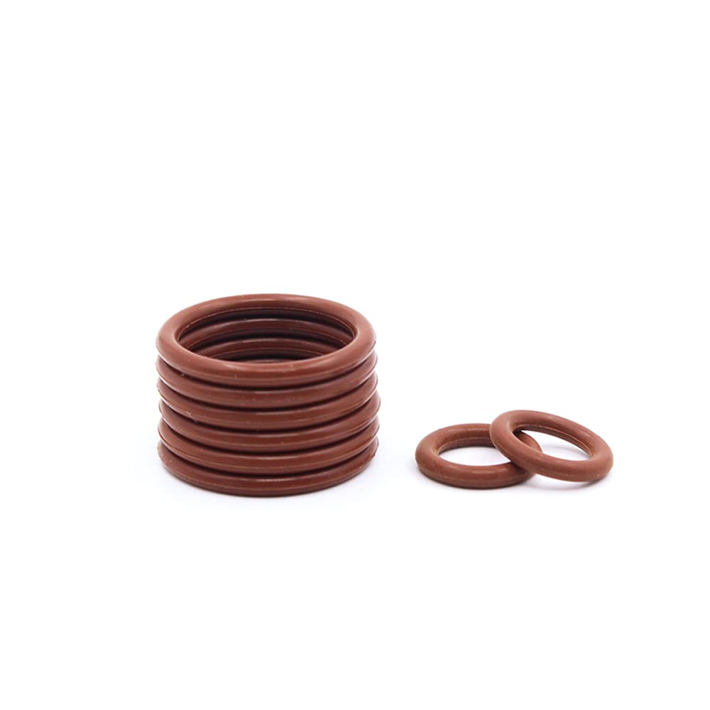 joints de joint en caoutchouc, 6 pièces anneau en caoutchouc fluoré marron FKM joint torique épaisseur de joint 2.4mm,65 × 60.2 × 2.4mm(48x43.2x2.4mm)