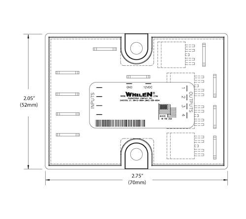 Whelen Pisca-pisca de LED universal de quatro canais da Engineering Whelen