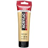 ターレンスジャパン(Talens Japan) ターレンス アクリル絵具 アムステルダムアクリリックカラー ライトゴールド T1709-802 120ml 498353