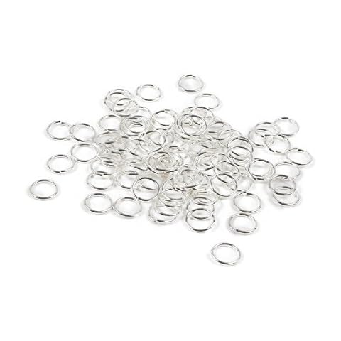 100 Jump Rings Open 3mm 0.5mm Silver Plated Findings J01709D Cover