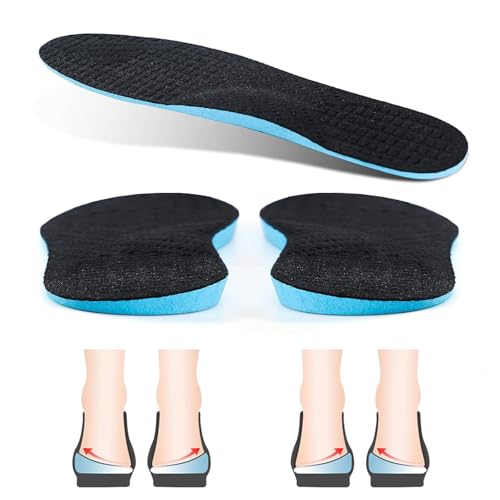 XINIFOOT Pronation Insoles for Men & Women, Plantar Fasciitis Orthotic Insoles for Rectify Flat Feet,O/X Type Legs,Bow Legs,Heel Pain (Color: Pronation Insoles)