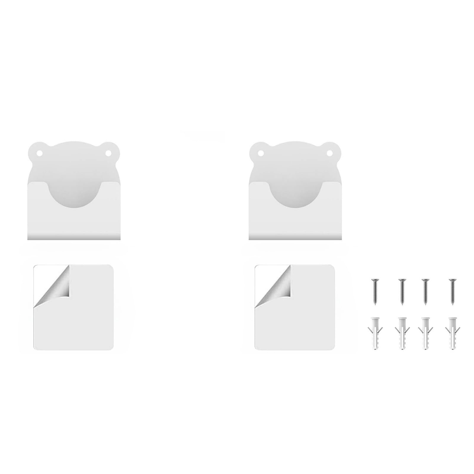 2Pcs Cartoon Shower Rod Holder None Drilling Shower Curtains Rod Mount Stand Bathroom Curtains Holder Enduring None Drilling Mount