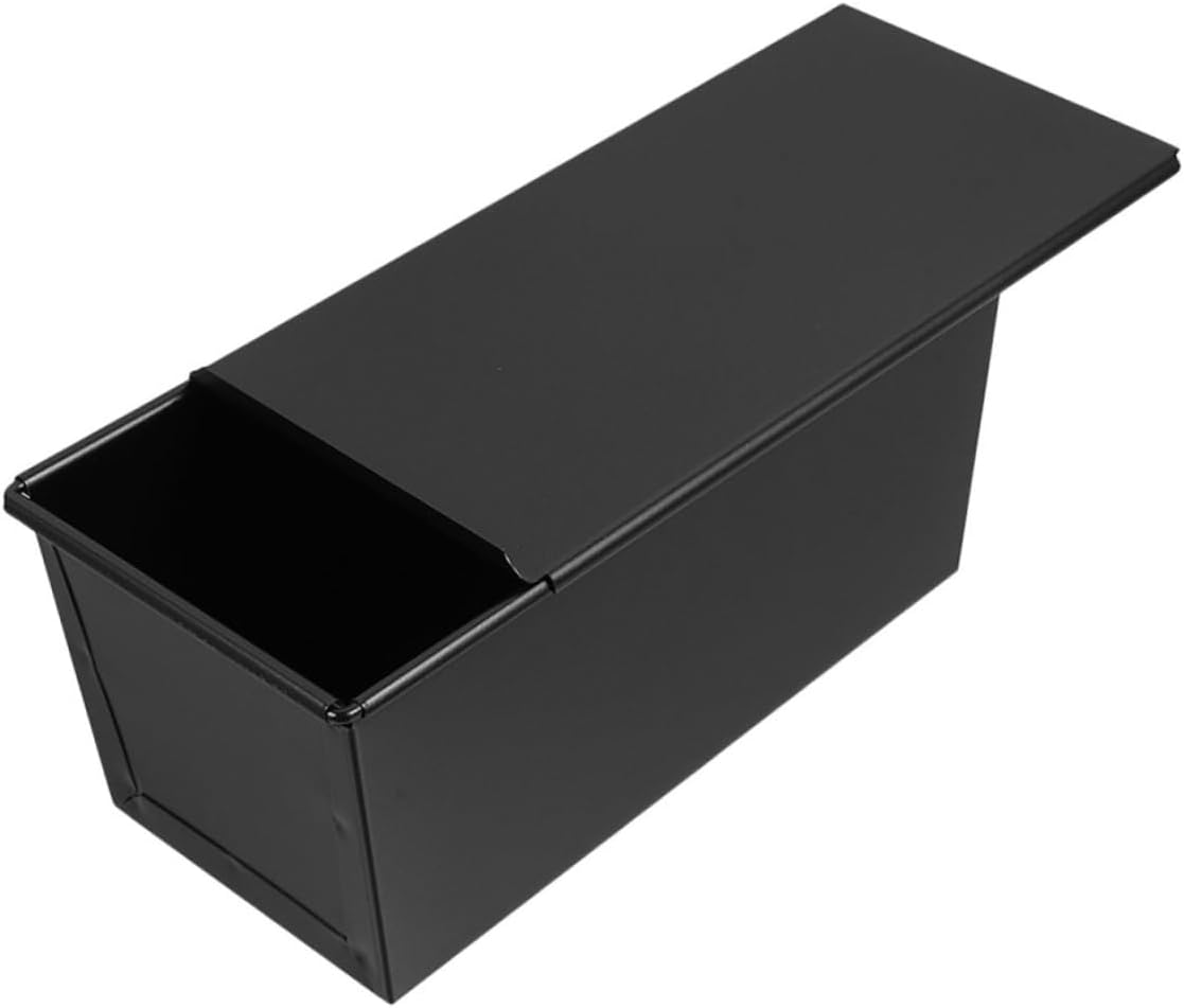 PRETYZOOM Toast Box with Sliding Lid Nonstick Stainless Iron Bread Pan for Baking Fresh Homemade Toasts for Kitchen Use and Bread Preservation