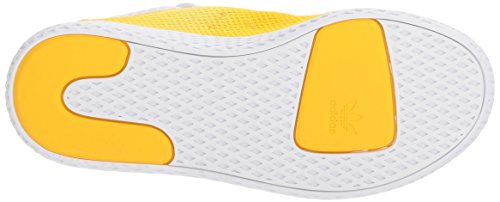 adidas Originals Unisex-Kid's PW Tennis HU Running Shoe, Bold Orange, FTWR White, FTWR White, 3 M US Little Kid4