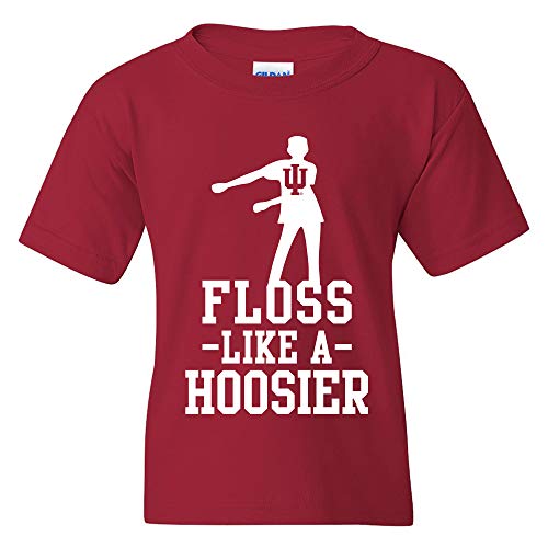 YS1126 - Indiana Hoosiers Floss Like a Hoosier Youth T-Shirt - Medium - Cardinal