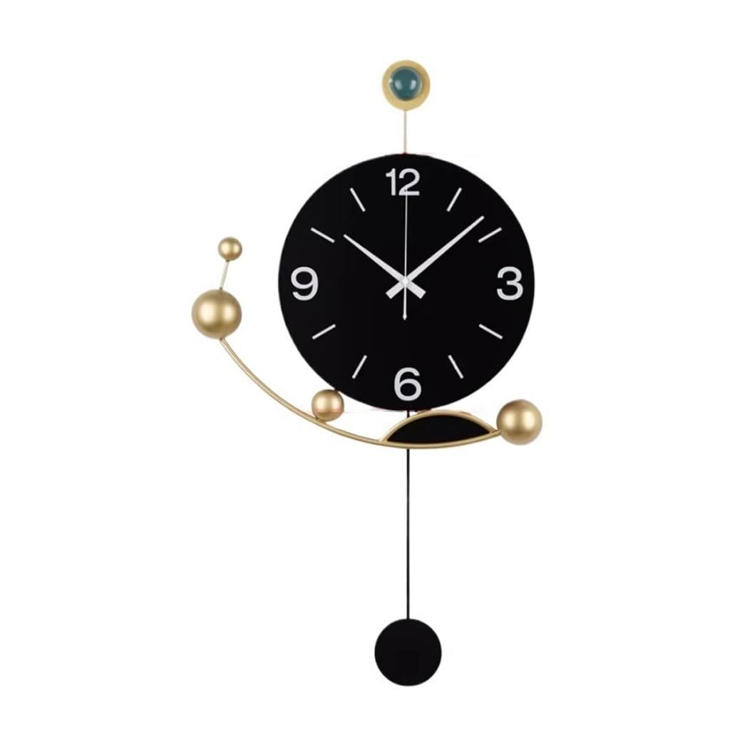 GFHTRELY Wall Clock Creative Decorative Wall Clock Living Room Home Fashion Modern Light Luxury Wall Clock Clock