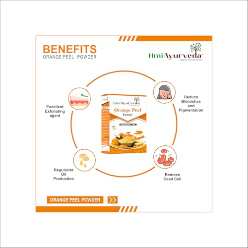 Image of Orange Peel Powder For Face and Skin Cleansing (200 Grams)