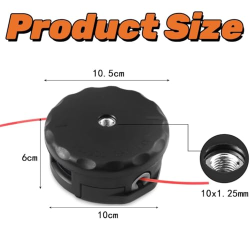 Holmgillick Speed Feed 400 Trimmer Head for Echo SRM-210 SRM-225 SRM-230 SRM-250 SRM-265 SRM-266 SRM-280 SRM-2100 PAS210 PAS225 PAS230 PAS260 Shindaiwa T195S T220 T222 T230 T231 Trimmers (1 Pack) - Thumbnail 3