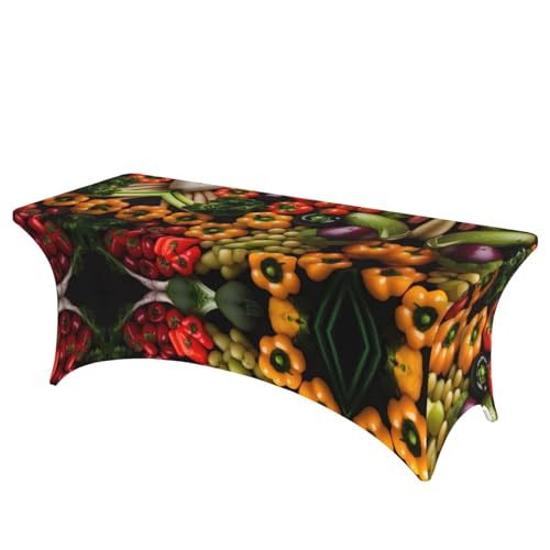 Nappe extensible Spandex antitache et lavable pour masquer et protéger une table de 1,8m