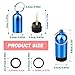 Pecihiko Scuba Diving Tank, Aluminum Alloy Mini Dive Tank Key Ring with Brass O-Ring Pick and 12 O-Rings, Compact Repair Kit Cylinder Valve Sealing Rings for Diving Gear Equipment Maintenance (Blue)