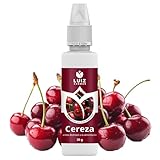 LUIZ AROMAS | Aroma Cereza - Aroma Alimentario en Gotas para dulces de Hornear, Pasteles, Bizcochos y Tartas | Producto Vegano sin Calorías y sin Azucar | Producto 100% Italiano (30g)