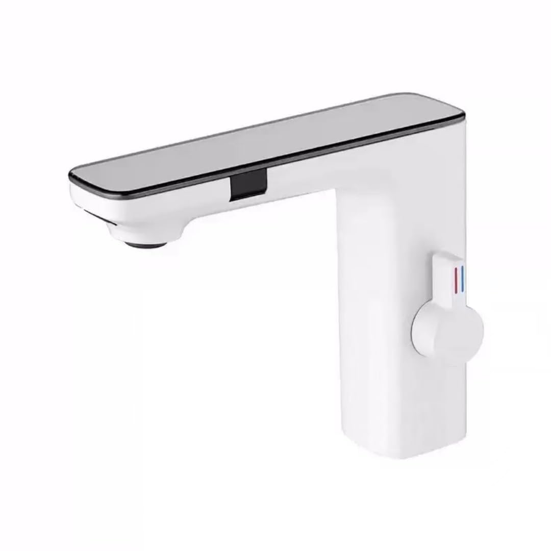 Robinet automatique sans contact avec affichage LED intelligent et mitigeur chaud froid blanc