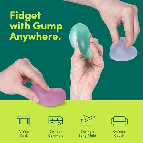 Speks Gump Stress Balls - Silky Soft Memory Gel - Squishy Fidget Toy for Kids and Adults - Tri-Color - Pack of 3 - Thumbnail 5