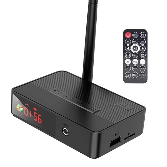 Bluetooth 5.3 Receiver for Home Stereo, Audio Bluetooth to RCA Adapter for Stereo Speakers/Streaming Stereo System, RF Remote Control, NFC/Optical/Coaxial/RCA/Aux/TF Card/Udisk-image-24