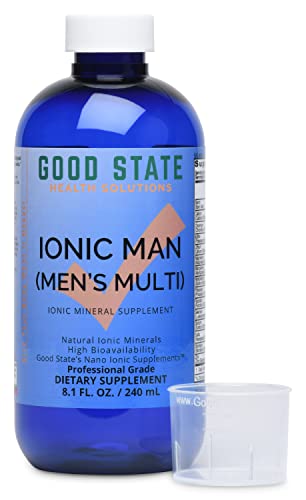 Good State Ionic Man | Men's Liquid Ionic Multi Mineral | Vegan | Dietary Supplement | 15 Different Minerals (16 Oz.) #TOP3