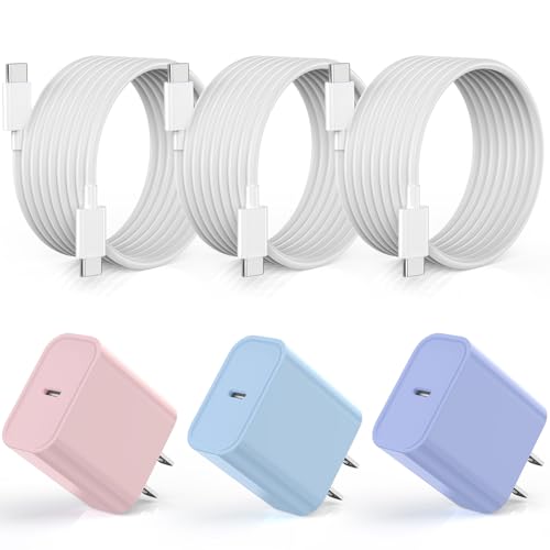 Image of [3Pack] 20W USB C Fast Charger iPhone 17 16 Fast Charging, Apple 17 Charger