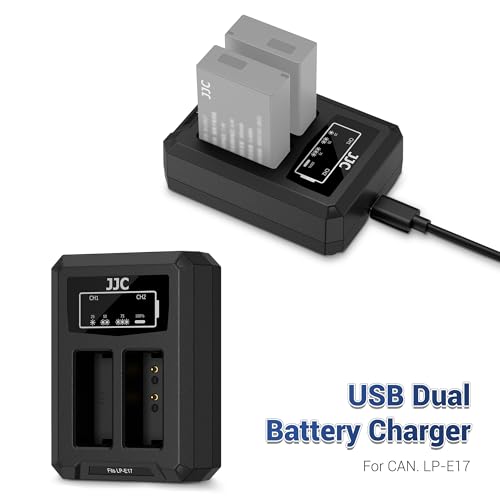 Image of JJC LP-E17 USB Battery Charger for Canon EOS R100 R50 R10 Rebel T8i T7i T6i
