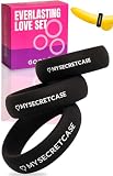 MySecretCase Kit Anelli Pene Uomo Sextoys - Set Anello per Coppia per Lei e Lui, Cockring per Uomo, 3 Ring per il Fallo Silicone Morbido, Stimolante Ritardante per Uomini, Erezione più Lunga (Nero)