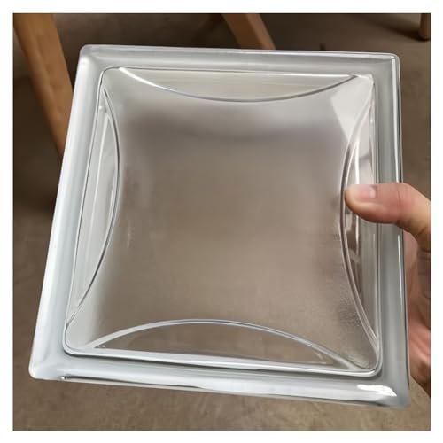 Prostokątne przezroczyste szklane bloki 190 x 190 x 80 mm stylowa dekoracja ścienna do biura trwałe kryształowe cegły do nowoczesnego wzornictwa przestrzeni materiał budowlany premium do kreatywnych